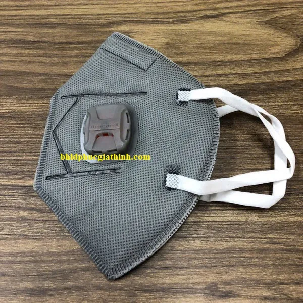 Khẩu trang than hoạt tính 4 lớp Honeywell H910V Plus KN95 có van thở