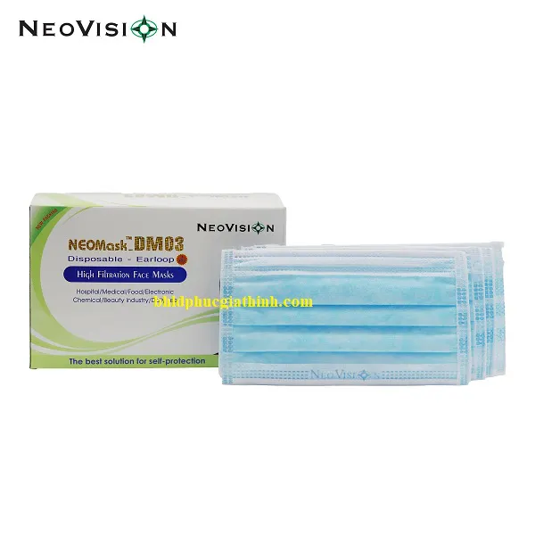 Khẩu trang y tế 3 lớp kháng khuẩn cao cấp DM03 – NW NeoVision chính hãng