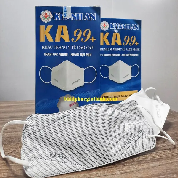 Khẩu trang y tế 4D 4 lớp KA99 Khánh An lọc khuẩn 99%