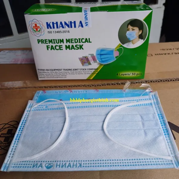 Khẩu trang y tế 4 lớp giấy kháng khuẩn Khánh An