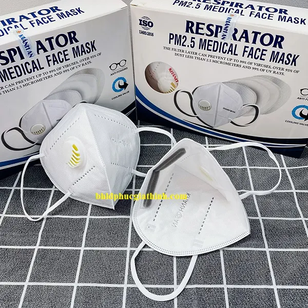 Khẩu trang y tế PM2.5 có van thở 1 chiều Khánh An