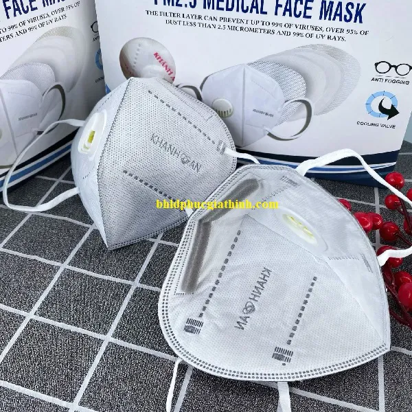 Khẩu trang y tế PM2.5 có van thở 1 chiều Khánh An