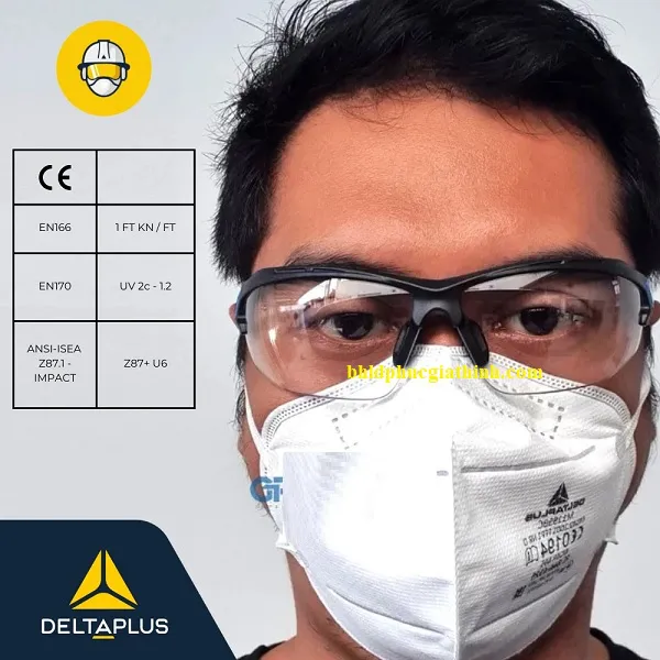 Kính bảo hộ chống hoá chất chống trầy xước Delta Plus ASO2 CLEAR
