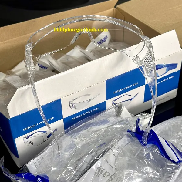 Kính bảo hộ chống tia cực tím Draeger X-pect 8110 dùng chung được với kính cận