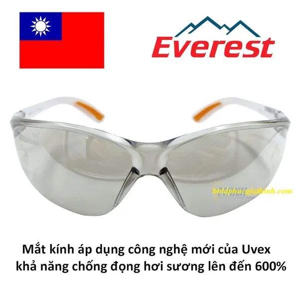 KÍNH BẢO HỘ EVEREST EV203 TRẮNG TRONG TRÁNG SILVER