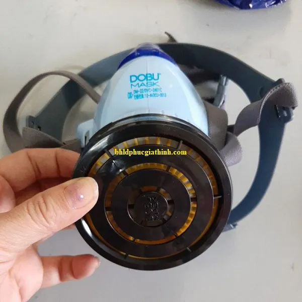 Mặt nạ phòng độc Hàn Quốc dùng 1 phin lọc Dobu DM22 chính hãng