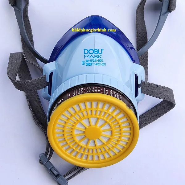 Mặt nạ phòng độc Hàn Quốc dùng 1 phin lọc Dobu DM22 chính hãng
