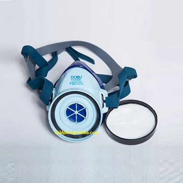 Mặt nạ phòng độc Hàn Quốc dùng 1 phin lọc Dobu DM22 chính hãng