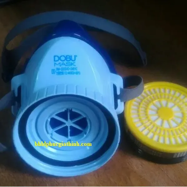 Mặt nạ phòng độc Hàn Quốc dùng 1 phin lọc Dobu DM22 chính hãng