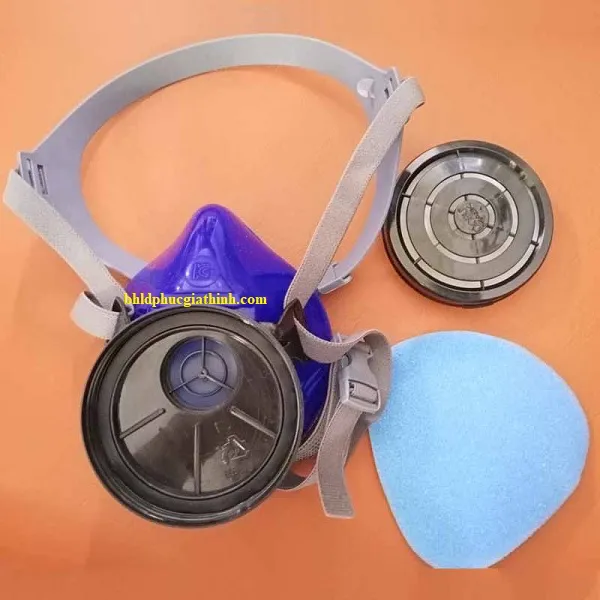 Mặt nạ phòng độc Hàn Quốc dùng 1 phin lọc Dobu DM24 chính hãng