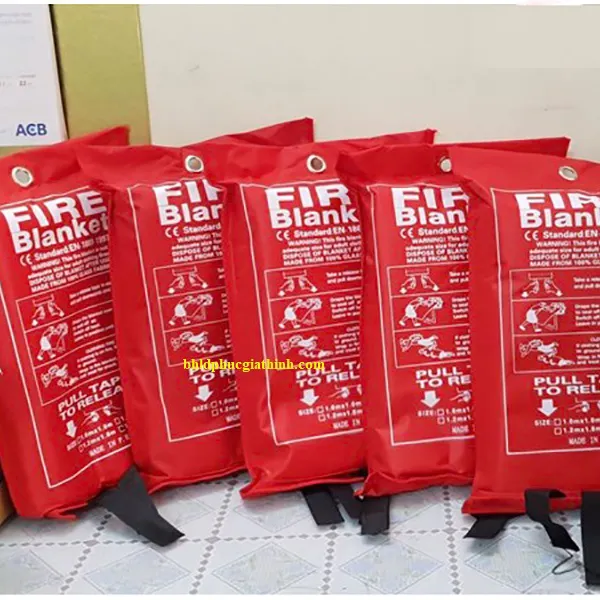 Mền chống cháy dập lửa sợi thuỷ tinh Fire Blanket kích thước 2m x 2m