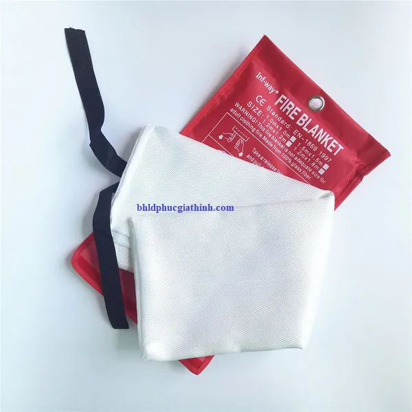 Mền chống cháy dập lửa sợi thuỷ tinh Fire Blanket kích thước 2m x 2m