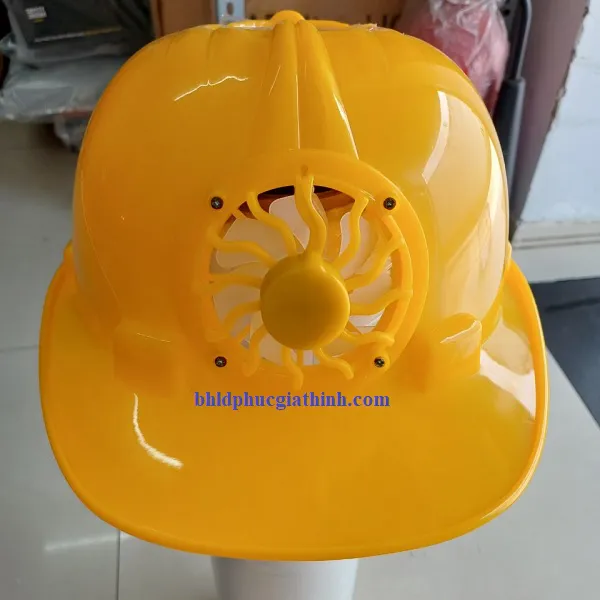 Nón bảo hộ cao cấp gắn quạt dùng Pin năng lượng mặt trời