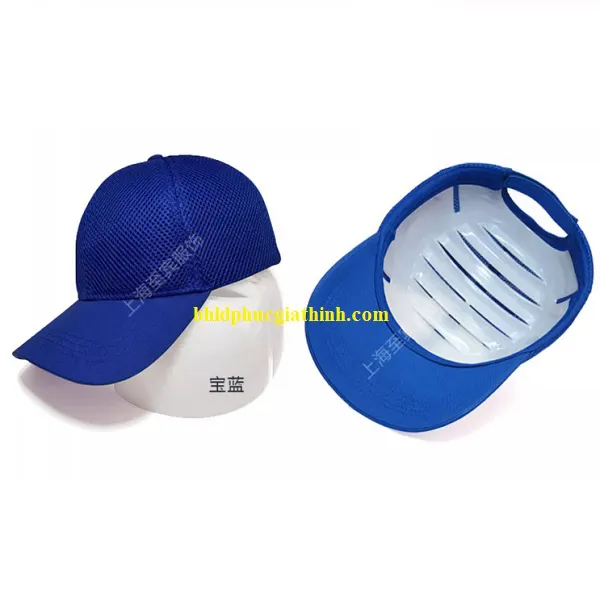 Mũ vải thoáng khí có lồng nón nhựa PE chống va đập, nhẹ và thời trang