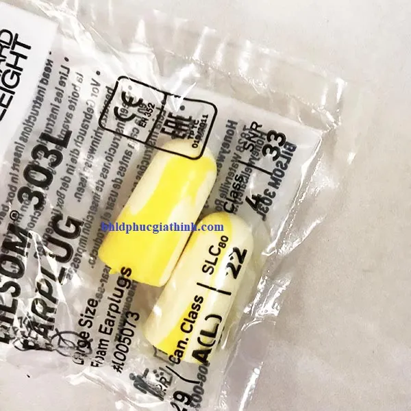 Nút tai chống ồn chất liệu bọt polyurethane dùng 1 lần Bilsom 303L thương hiệu Howard Leight by Honeywell Mỹ