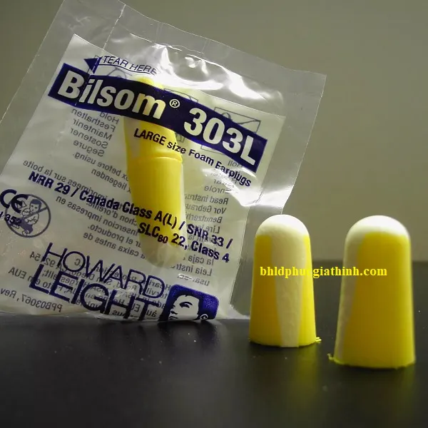 Nút tai chống ồn chất liệu bọt polyurethane dùng 1 lần Bilsom 303L thương hiệu Howard Leight by Honeywell Mỹ