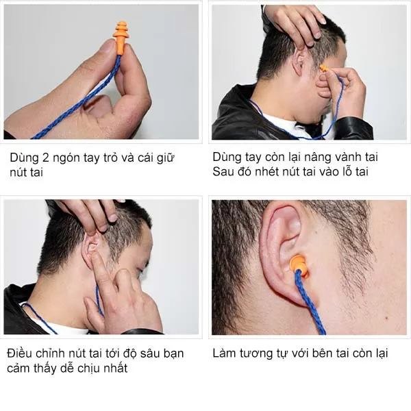 Nút tai giảm ồn Silicon 3 tầng 3M 1270 chính hãng