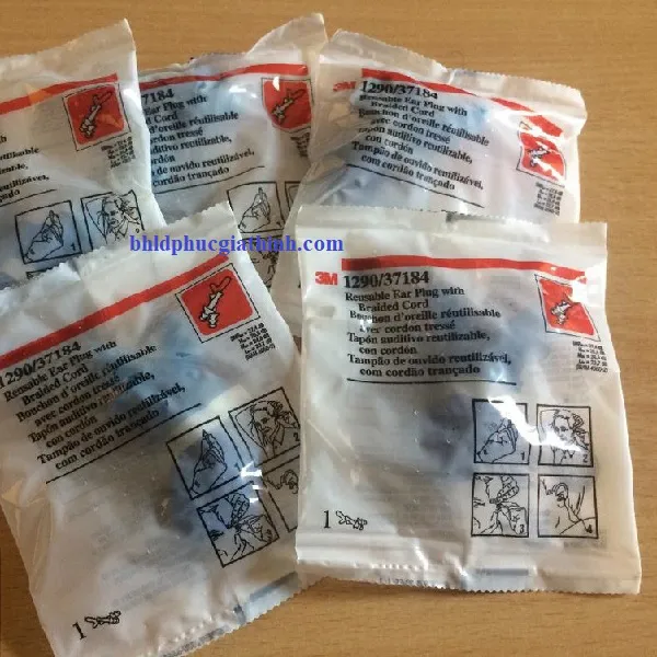 Nút tai chống ồn 3M 1290 chính hãng chất liệu Silicone