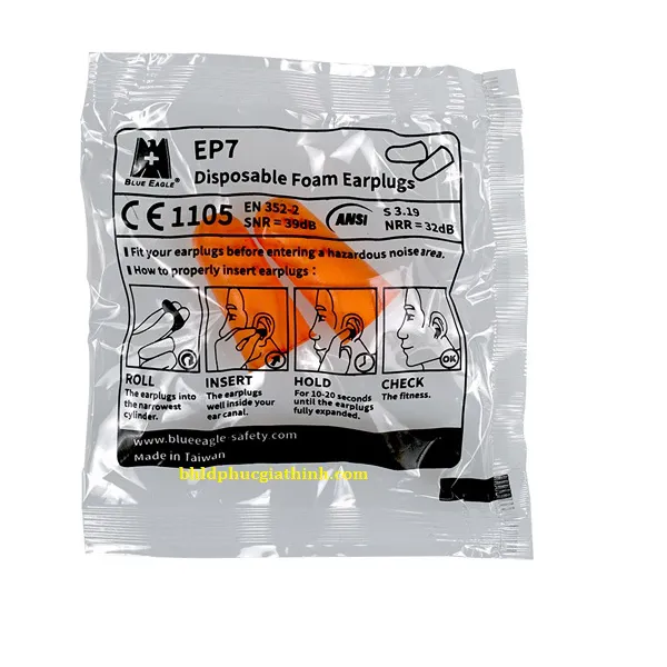 Nút tai giảm ồn không dây Blue Eagle EP7 chất liệu bọt xốp