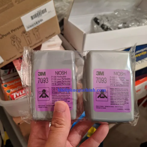 Phin lọc hơi hữu cơ và khí axit 3M 7093 P100 chính hãng