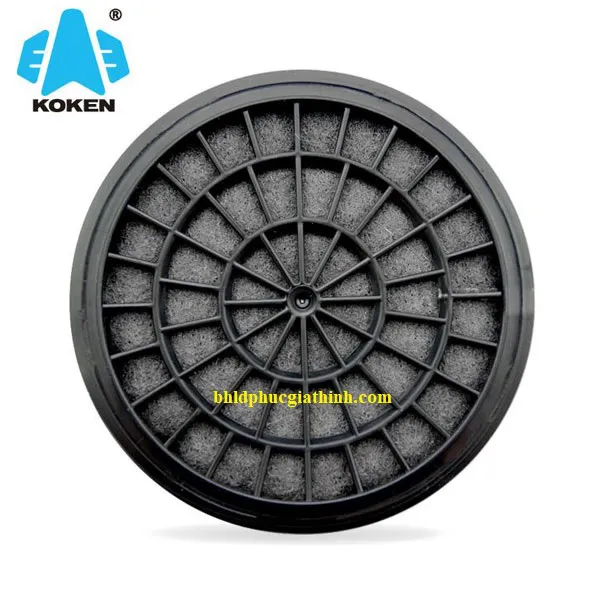 Phin lọc hơi hưu cơ Koken KGC-10C dùng cho mặt nạ Koken G7 Nhật Bản
