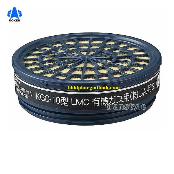 Phin lọc hơi hưu cơ Koken KGC-10C dùng cho mặt nạ Koken G7 Nhật Bản