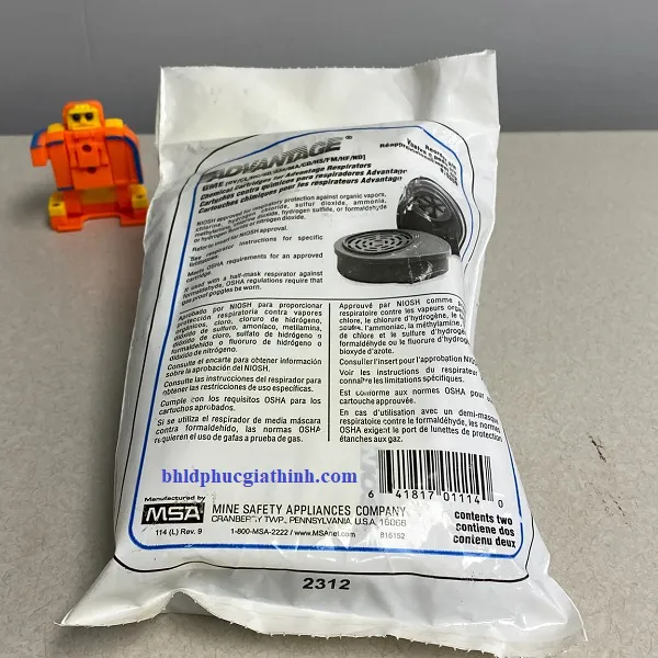 Phin lọc hơi khí độc đa năng MSA Advantage 815359 chính hãng Mỹ