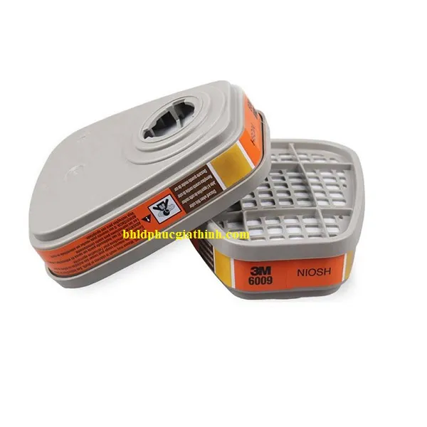 Phin lọc hơi thủy ngân hoặc clo 3M 6009 chính hãng tiêu chuẩn NIOSH