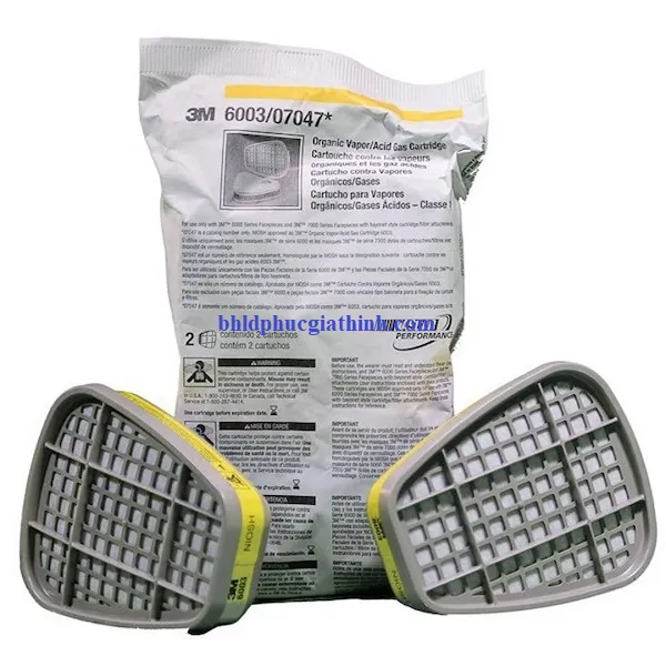 Phin lọc hơi hữu cơ và khí axit 3M 6003 chính hãng