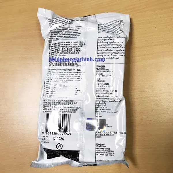 Phin lọc hơi hữu cơ và khí axit 3M 6003 chính hãng