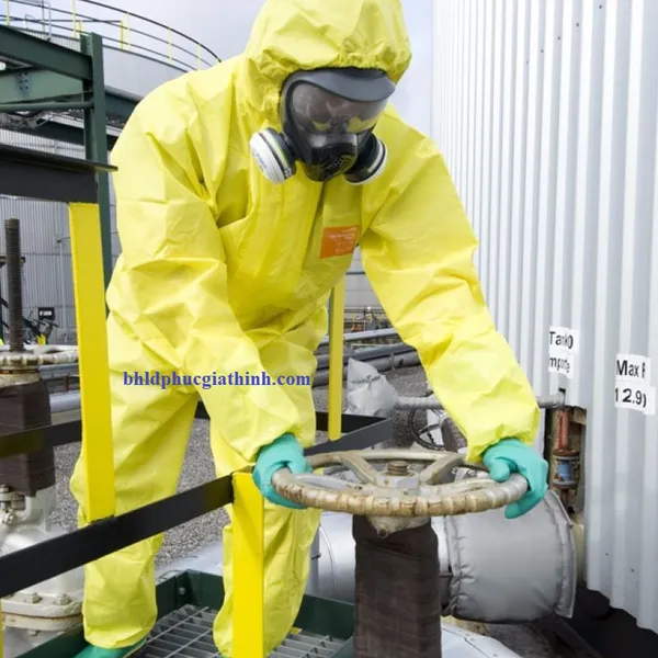 Quần áo vải laminate không dệt đa lớp chống hoá chất Ansell Alphatec 3000