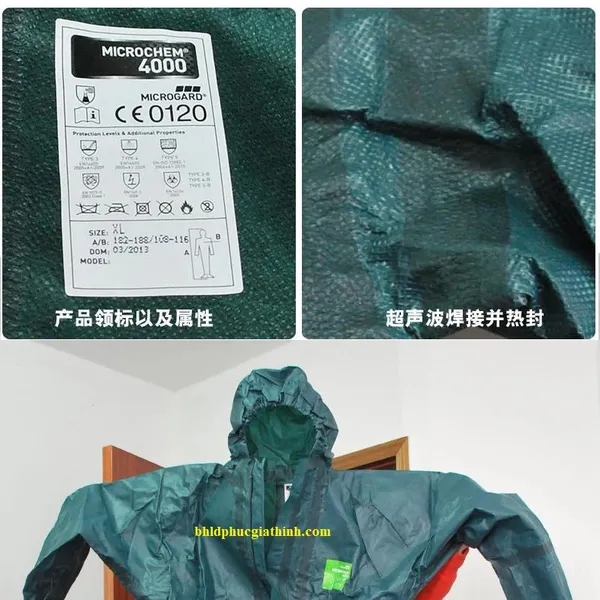 Quần áo chống hoá chất nhiều lớp cao cấp Ansell Alphatec 4000 chống được hơn 200 loại hoá chất