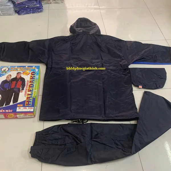 Quần áo mưa bảo hộ 2 lớp Haledako cao cấp