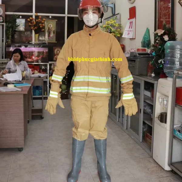 Trang phục PCCC theo thông tư 150 /2020/TT-BCA đầy đủ tem kiểm định của Công An PCCC
