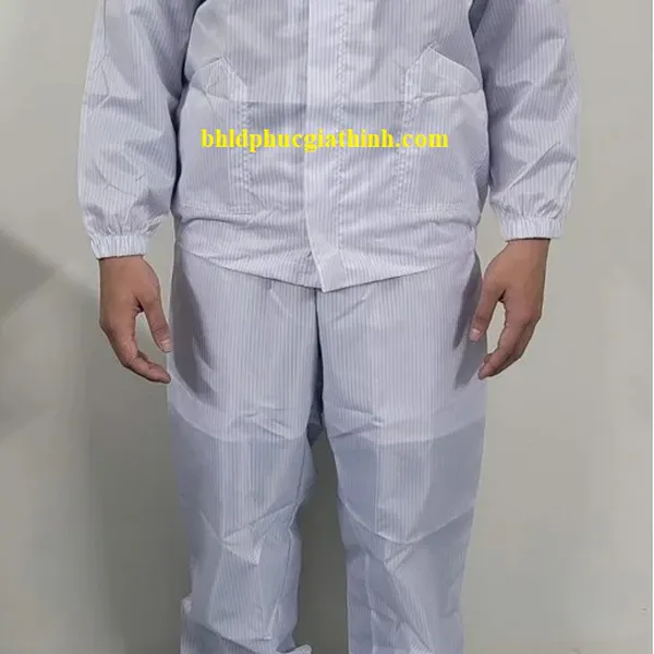 Bộ quần áo vải phòng sạch chống tĩnh điện chất lượng cao