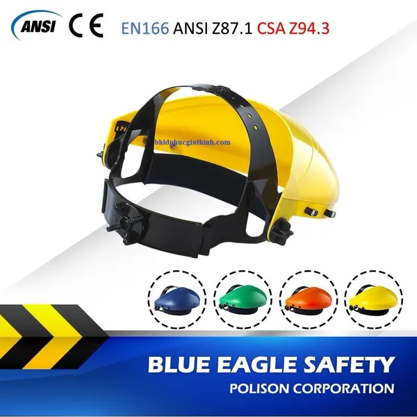 Tấm kính che mặt FC45 kết hợp với Nón đội đầu B1 thương hiệu Blue Eagle Đài Loan