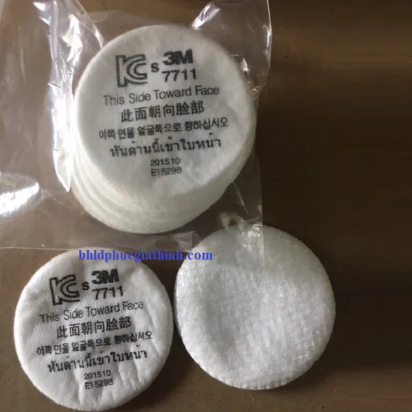 Tấm lọc bụi và khói hàn 3M 7711 chính hãng dùng cho mặt nạ một Phin lọc