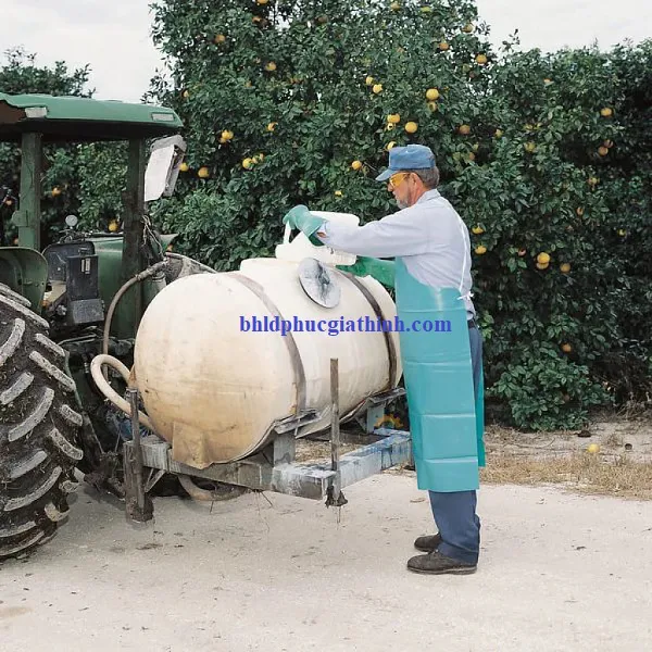 Tạp dề PVC chống hoá chất Ansell Alphatec 56-100 (PVC -45G) độ dày 0.46mm