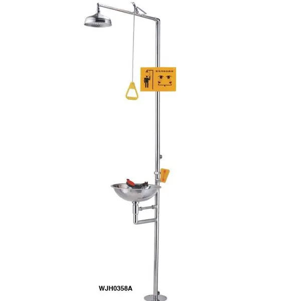 Thiết bị rửa mắt và tắm khẩn cấp Runwangda WJH0358A-1 chất liệu Inox 304 chống rỉ sét