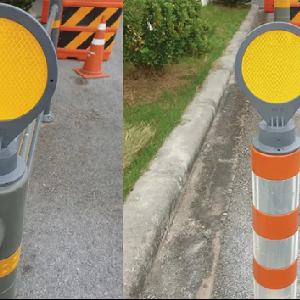 Tiêu phản quang mềm kích thước L120 x H178mm dùng trong giao thông đường bộ