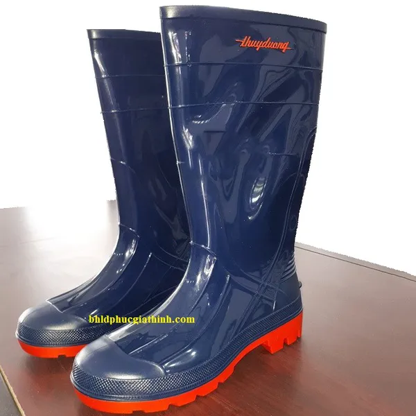 Ủng PVC dương đỏ mũi thép S1065 Thuỳ Dương