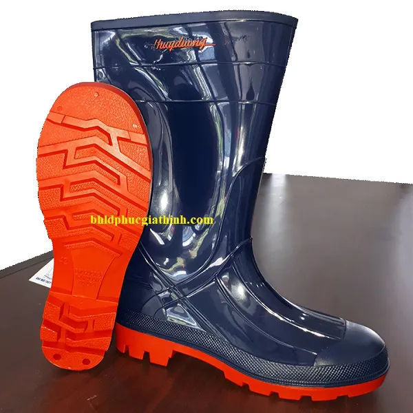 Ủng PVC dương đỏ mũi thép S1065 Thuỳ Dương