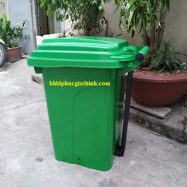 Thùng rác nhựa HDPE 60L chân đạp siêu bền