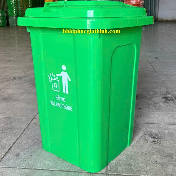 Thùng rác nhựa HDPE nguyên sinh 60L có độ bền cao