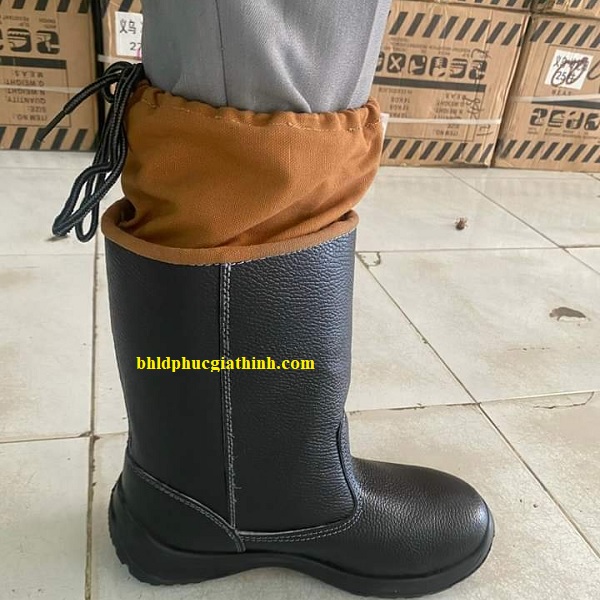 Ủng da bảo hộ cao cấp cho thợ hàn cơ khí Letos CA96