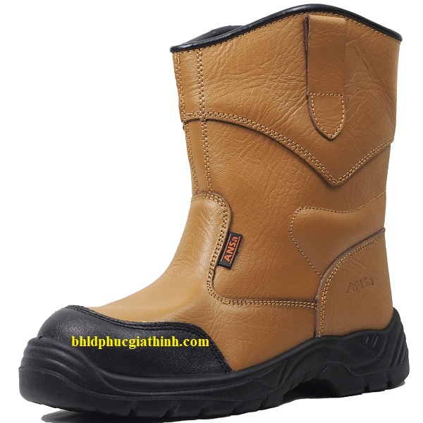 Ủng da bảo hộ mũi thép đế thép ANSA URI chất lượng cao