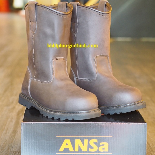 Ủng da bảo hộ mũi thép đế thép ANSA VERA chất lượng cao