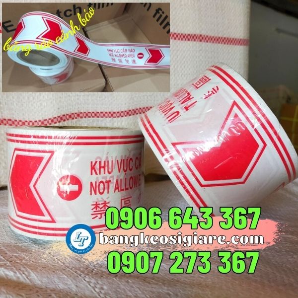 băng rào cảnh báo khu vực cấm vào giá rẻ HCM băng rào cảnh báo nguy hiểm