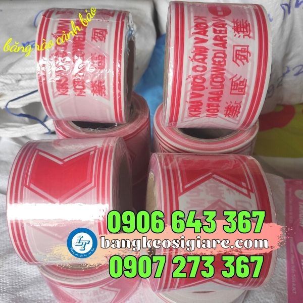 băng rào cảnh báo khu vực cấm vào giá rẻ HCM băng ròa cảnh báo