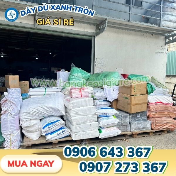Dây dù tròn xanh nhiều ly, nhiều size giá sỉ sẵn kho Dây dù tròn xanh nhiều ly, nhiều size giá sỉ sẵn kho